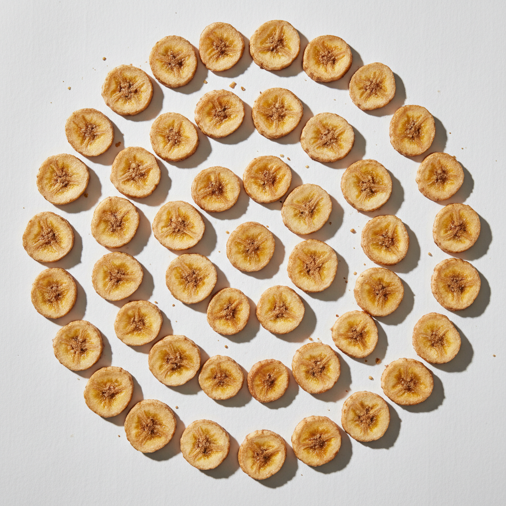 Dehydrated banana slices
