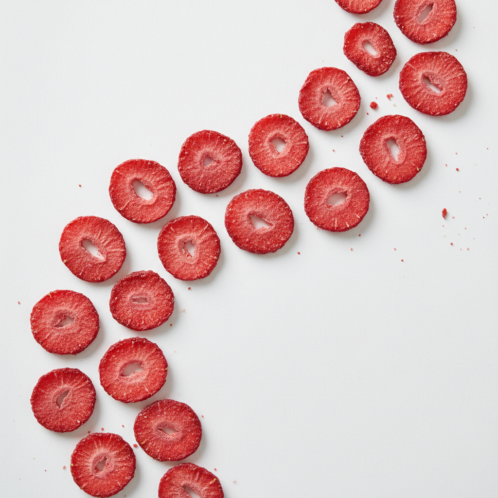 Dehydrated strawberry slices